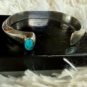 Orville Tsinnie Sterling Silver and Turquoise Bracelet